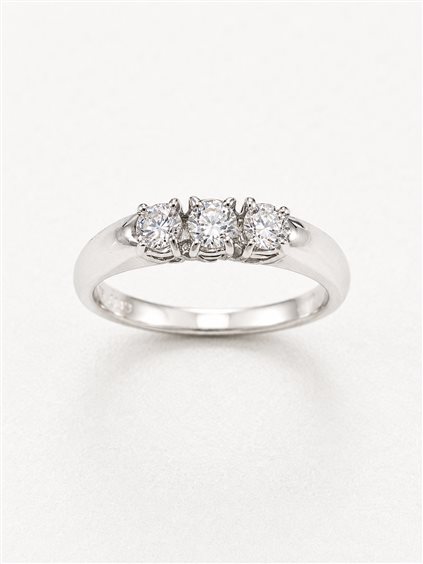 Anello Vidali Gioielli Donna Trilogy in Oro bianco Diamante 0.47 Ct ANOR-103-34 - ANOR-103-34
